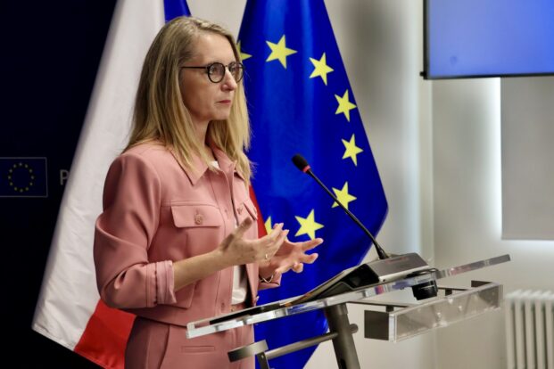 Monika Ladmanová, vedoucí Zastoupení Evropské komise v České republice na konferenci: Právní stát v Česku, 21. července 2026, Praha | fotografie: Natalie Pfleger, TI