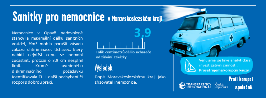 Sanitky pro nemocnice v Moravskoslezském kraji - Infografika